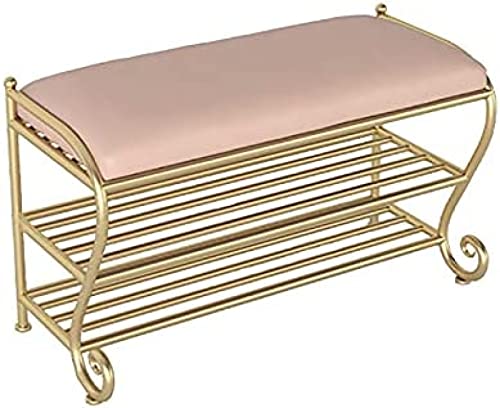 Étagère à chaussures jaune pour entrée ordonnée et assise confortable - 2