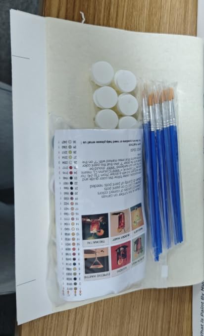 Godneei Cocktail Paint by Numbers Kit, 6 Pack Mini Paint by Numbers Kits for Adults and Kids, 20x30cm DIY Painting Set with Brushes and Paints