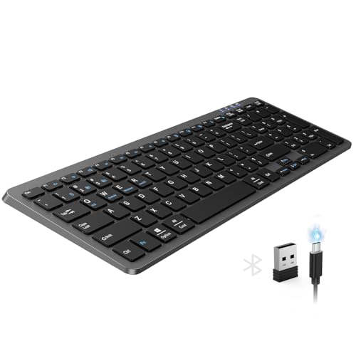 TECKNET Rechargeable Bluetooth Slim Wireless Keyboards...