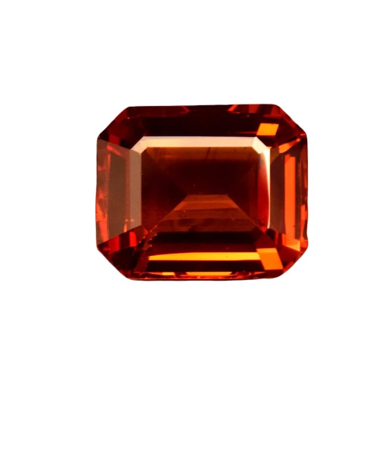 Grenat hessonite naturel taillé pour remplacer une pierre perdue ou créer un bijou unique