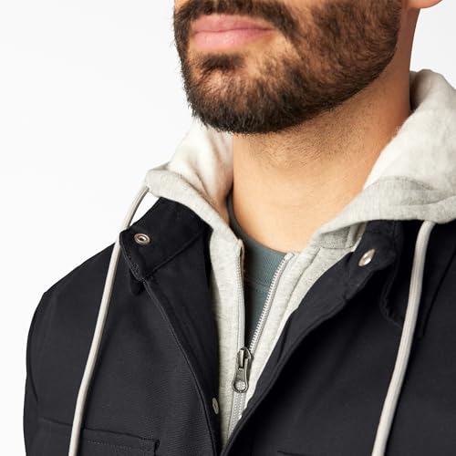 Image of Dickies Men's Relaxed Fit Icon Hooded Quilted Shirt Jacket