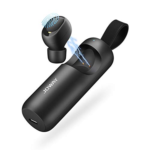 Wireless Bluetooth Earbuds with Charging Case in Ear Sports Earbud Waterproof Single Bluetooth Earbud with Mic JOWAY Mini Bluetooth Earphone Wireless Earphone for Cellphone, Car Driving, Fitness