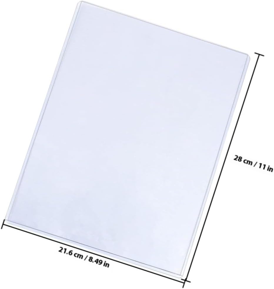 12pcs Photo Sleeves Plastic Card Protectors 21.6 X 28 Cm Card Sleeves for Trading Cards and Photos Home Storage Accessories