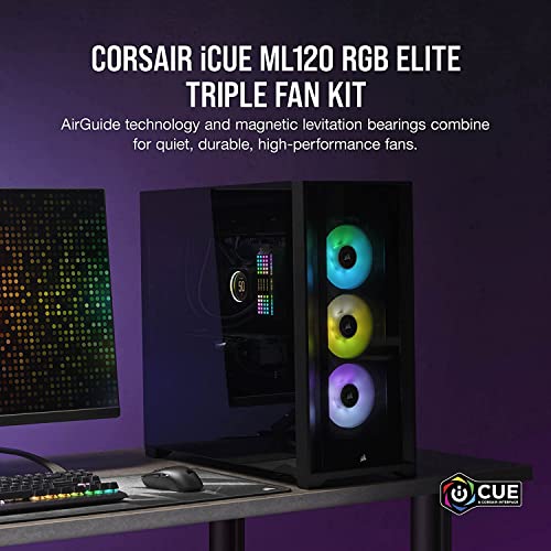 Image of Corsair ML120 RGB ELITE 120mm Magnetic Levitation TRIPLE PACK, CO-9050113-WW