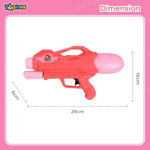 Image of Toyshine 266ML Tank Capacity 7-8 Mtr Range High Air Pressure Spray Water Gun for Summer Swimming Pool Party Holi Water Toy Gun for Girls Boys Kids 3+, Pink