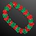 Set of 12 Non-Light-Up Christmas Leis Hawaiian Flower Necklace by FlashingBlinkyLights