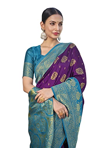 Image of Glory Sarees Women's Banarasi Silk Saree With Blouse Piece (Rich Silk101 Parent)