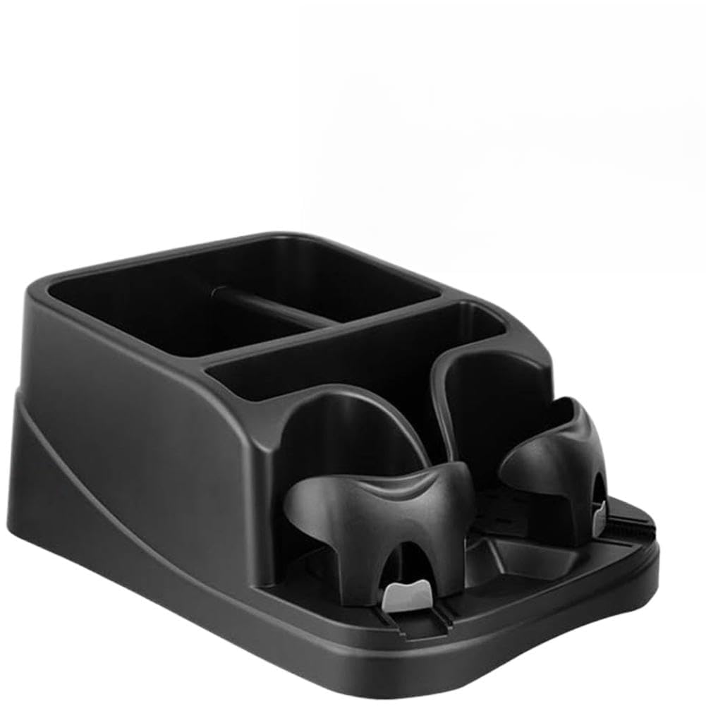 Organizador de Asiento de Coche para Viajes Diarios con Dos Portavasos Ajustables Accesorio Compacto