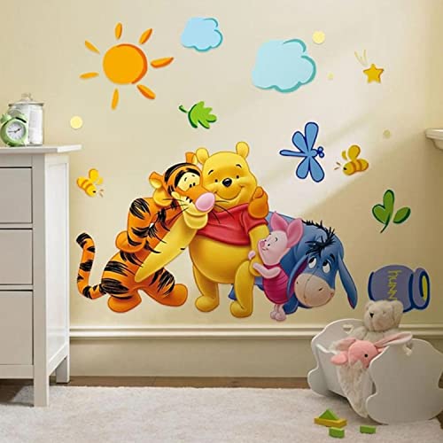 JAAMSO ROYALS Multicolour Animals Kids Decor PVC Vinyl Self Adhesive Wall Sticker, 55.9 x 0.03 x 33.85 Inches