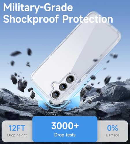 Image of ClearPC Clear Hard PC Case for Samsung Galaxy S23 5G, Anti-Yellow Transparent Back Cover, Anti-Scratch, Raised Camera Protection, Shockproof, Wireless Charging Compatible Non Yellowing (Clear)