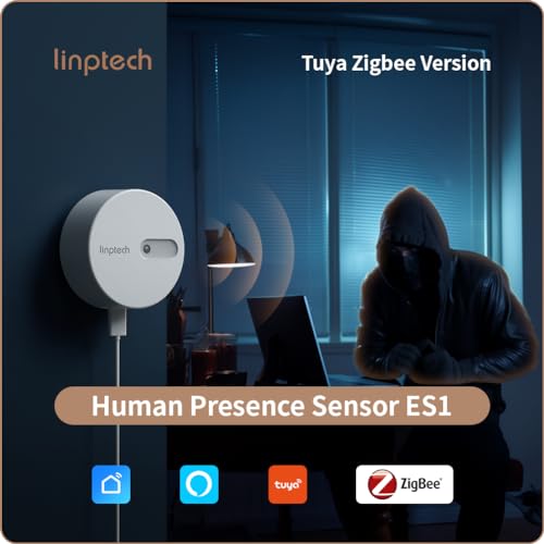 Human Presence Sensor ES1,Smart Motion Sensor with 24G mmWave Radar,Occupancy Sensor Requires Tuya Zigbee Hub for Home Security and Automation,Compatible with Alexa,Smart Life,Z2MQTT,ZHA - Image 3