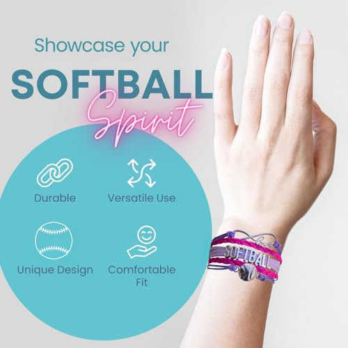 Infinity Charm Bracelet - Adjustable Softball Jewelry for Players, Teams and Coaches Gifts4