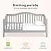 Dream On Me Austin Toddler Day Bed with Rails in Pebble Grey, Low to Floor Toddler Day Bed, Greenguard Gold & Baby Safety Alliance Certified, Non-Toxic Finishes, Side Safety Guard Rail