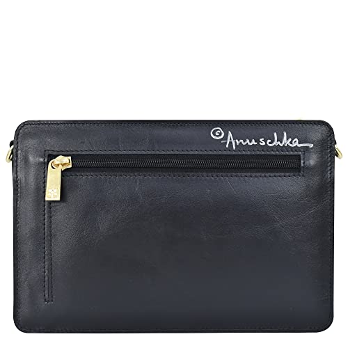 Anuschka Women's Original Hand-Painted Leather Triple Compartment Crossbody2