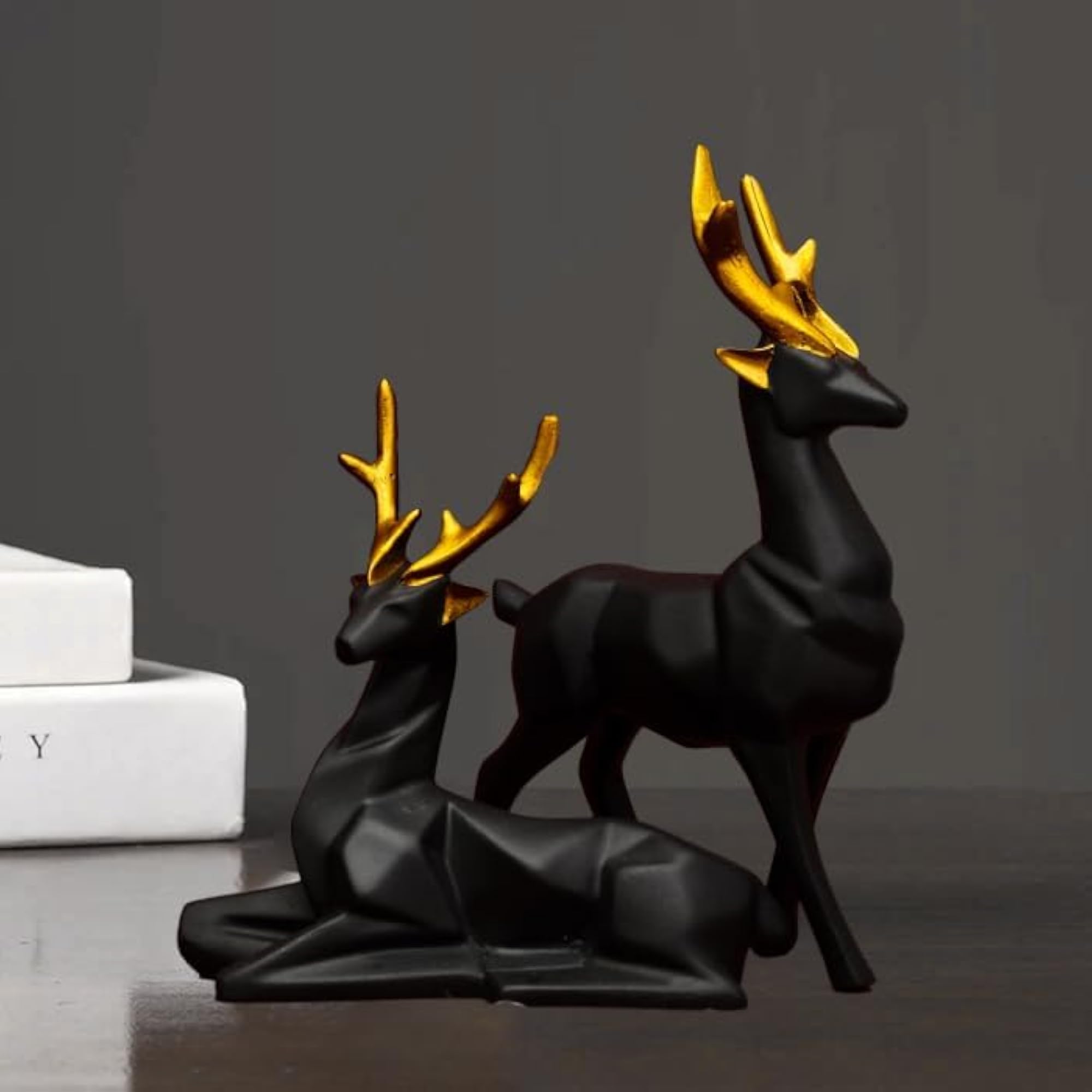 Hiran Showpiece for Home & Office Decor, Set of 2 Deer