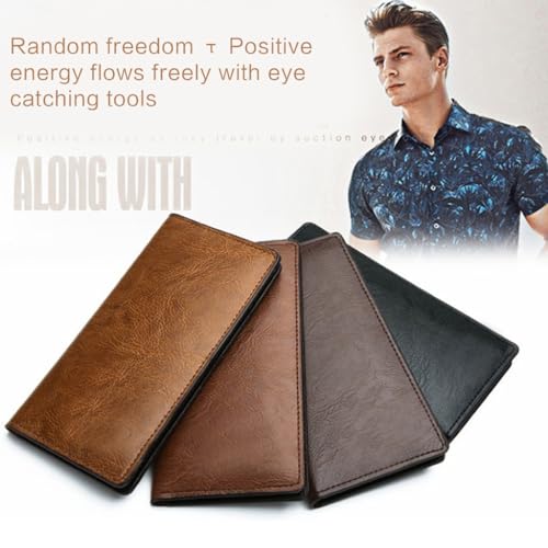 Durable PU Wallet Versatile Long Wallet for Men Securely Stores Cards & Cash4