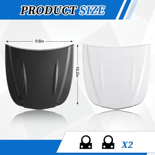 Image of 2 Pcs Speed Shape Car Wrap Hood for Auto Paint Display, ABS Plastic Models for Vinyl Wrap and Tint Painting Sample Exhibition Display, Black and White