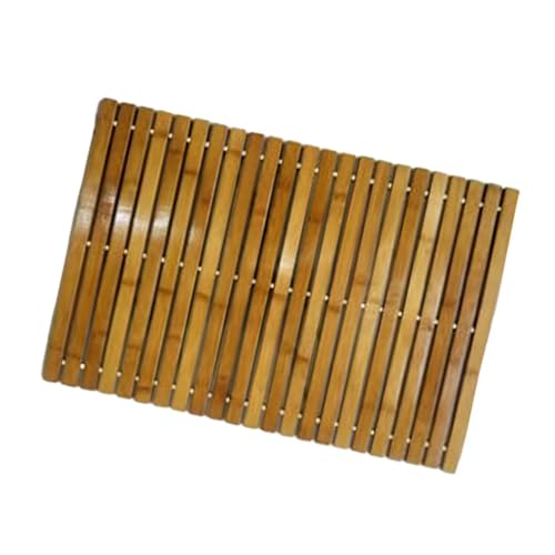 XIUsheUA Alfombra de baño de Madera de bambú for Uso en Interiores, alfombras de Cocina, Impermeable, Antideslizante, for baño, Ducha, Dormitorio, Accesorios de SPA para Ducha, Bañera