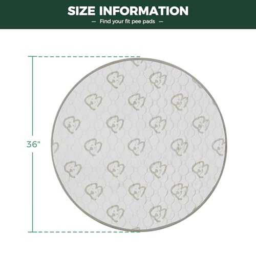 Image of FXW Washable Pee Pads for Dogs, Leak-Proof & Non-Slip, Specifically Designed for Whelping Box, 36 inch Round, Khaki, 1 Pack