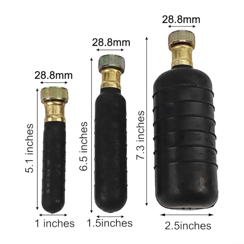 Kit de 3 unidades de globo destapacaños para tuberías de 1 a 6 pulgadas, globo de goma accionado por presión de agua para desatascar líneas principales de alcantarillado, fregaderos de baño, duchas y piscinas miniatura 3