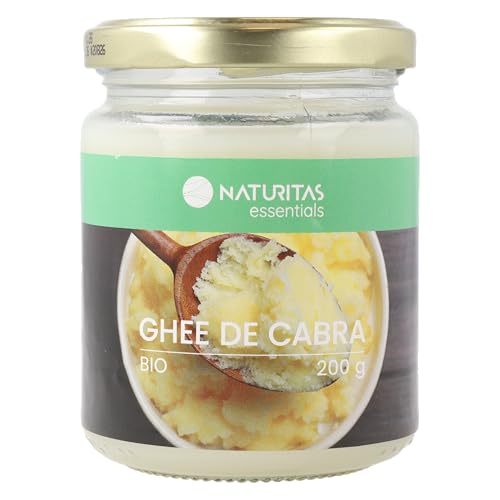 Ghee mantequilla clarificada de cabra BIO | 200 g | Naturitas Essentials | Ghee de cabra clarificado Bio | Sin lactosa ni caseína | Salsas