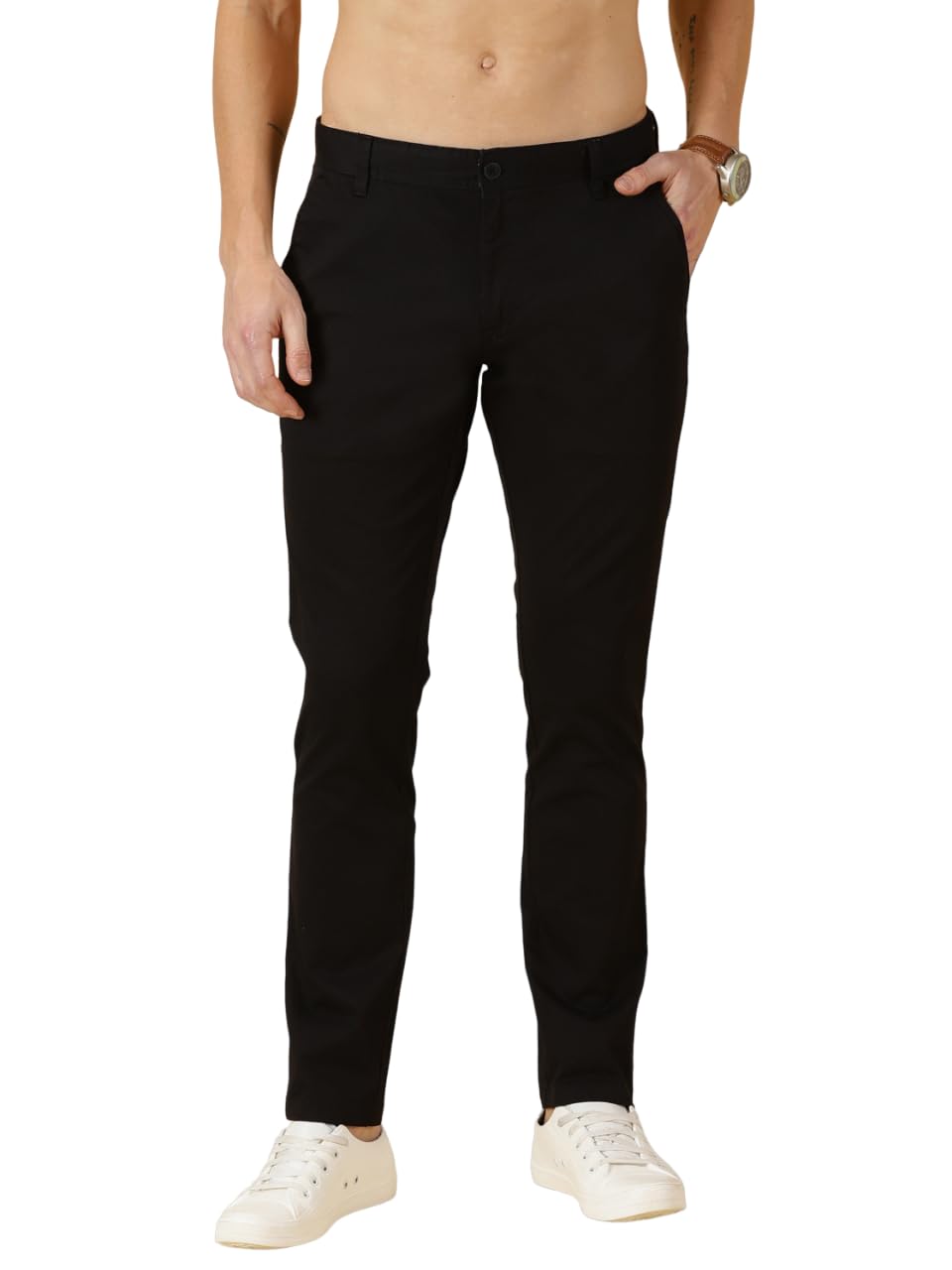 thomas scott Men's Straight Fit Mid Rise Trouser-picture-42