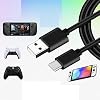 Mr.Gadget Solutions 2 Meter langes Ladekabel kompatibel mit PS5-Controllern, XBOX Serie X/S Controllern, Nintendo Switch Controllern, PC-Controllern, Steam Deck Console