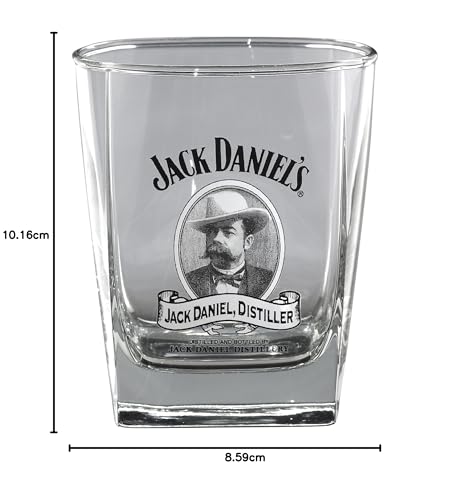 Jack Daniel's Licensed Barware Cameo Double Old Fashioned Glass