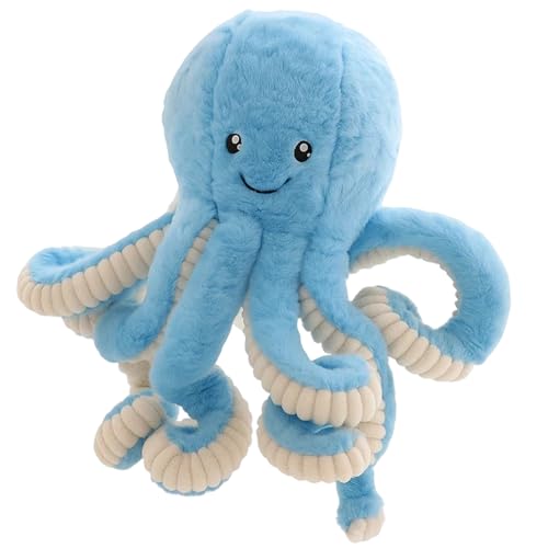 YcsRnn Octopus Toy Reversible Octopus Plush Soft and Cuddly Teddy for Kids and Adults Blue Plushie 18cm Stuffed Toy for Decor Gifts and Relaxation