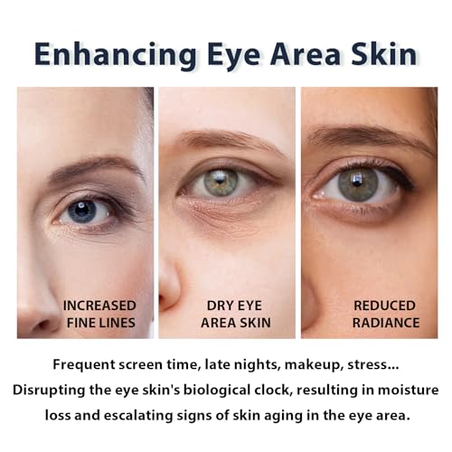 DEBAIY 3% Caffeine Eye Cream 3-Pack for Dark Circles & Puffiness