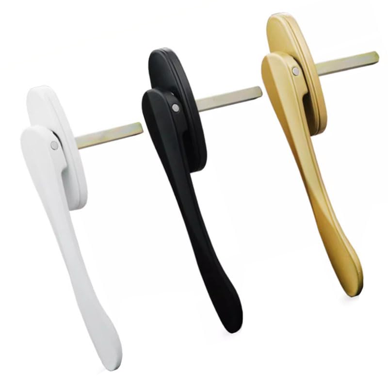 MRKU Maniglie per finestre Stile Sottile in plastica e Acciaio, pomello per Porta Scorrevole, mobili in Vetro, Accessori per Bagno e Balcone
