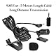 MICMXMO Autoradio Mikrofon 3,5 mm Kompatibel mit Pioneer Sony Boss JVC Kenwood Jensen Alpine Externe Mic für Fahrzeug Audio Stereo GPS CD DVD,3M Kabel, 3,5mm Buchse Auf 2,5mm Stecker Adapter