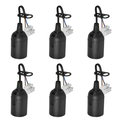 6x E27 Lampenfassung Mit Kabel + 6x 6W LED Birnen – Komplettset Für Baustelle, Keller Oder Werkstatt