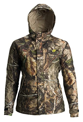 Blocker Outdoors Sola Drencher Damen-Jagdjacke, leicht, atmungsaktiv, wasserdicht, mit Kapuze, Camouflage-Muster, Mo Country DNA, L