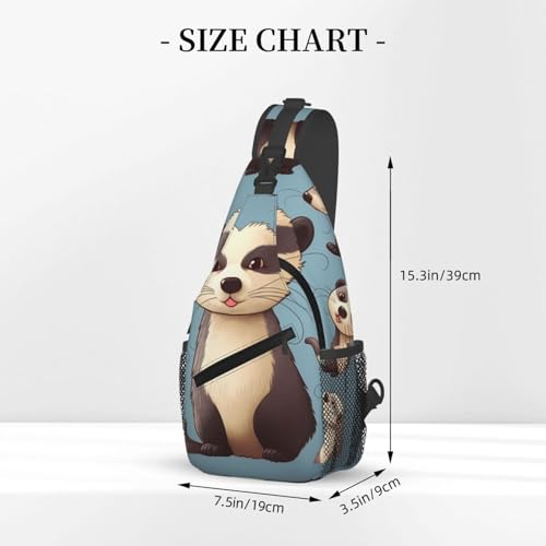 Bolso cruzado de pecho para hombre tipo mochila sling miniatura 3