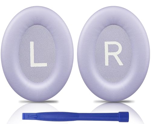 Image of SOULWIT Earpads Replacement for Bose QuietComfort 45 (QC45) /QuietComfort SE (QC SE) /New Quiet Comfort Wireless Over-Ear Headphones, Ear Pads Cushions with Softer Protein Leather - Chilled Lilac