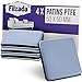 Filzada® 4x Patins Pour Meubles Téflon auto-adhésifs - 50 x 50 mm (carré) - Chaise de Planeur professionnels/Planeur PTFE (Téflon)