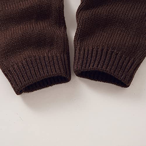 Borlai Baby Boy Meisje Kerst Romper Kleding Peuter Elk Gebreide Trui Hooded Front Button Jumpsuit Bodysuit voor 0-18M - Afbeelding 6