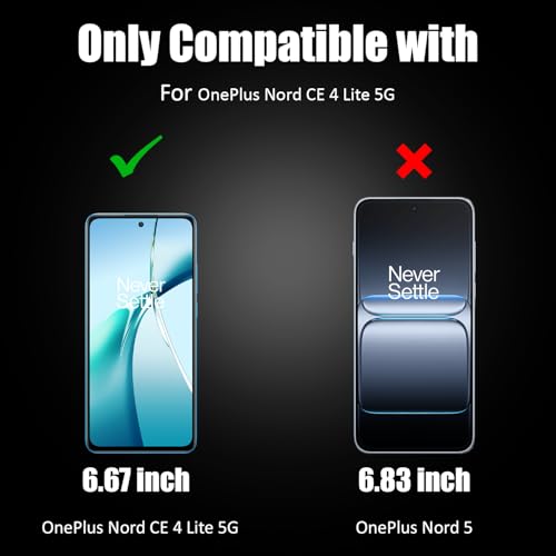 Image of AIBEX Tempered Glass for OnePlus Nord CE 4 Lite 5G | 9H Hardness | Anti-Glare & Anti-Fingerprint | Water Resistant | Edge-to-Edge Full Screen Protector | Bubble-Free Installation