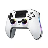 プレステ5 コントローラー pc ゲームパッド Bluetooth 5.3 無線/有線接続 6軸ジャイロセンサー搭載 1000mAhバッテリー マクロ機能 ホール効果スティック 9色RGBライト ミュートボタン 無遅延 重力感応 3.5 mmオーディオポート 多機種対応 P5/P5 Slim/P5 Pro/PC/steam/Android/iOS/Macに対応 日本語取扱説明書付き