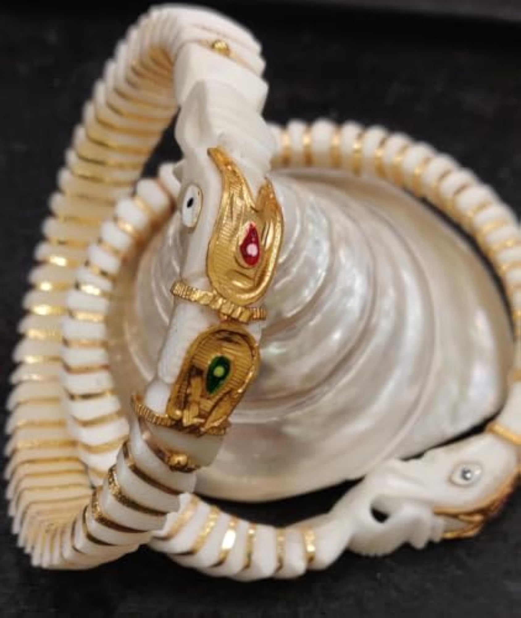 Women's Meenakari Elephant Mouth Design Bangle
