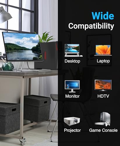 Cable HDMI impermeable BlueRigger de 91 cm con paso macho a hembra contra polvo para paneles 7