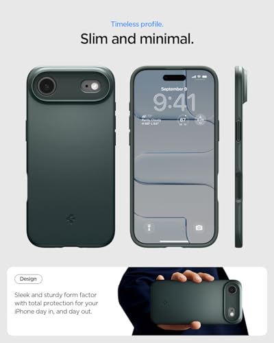 Coque iPhone Air protection antichoc mince MagSafe verte Spigen - 4