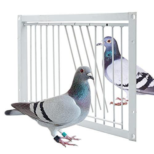 PAULOZYN 11.8in/30cm Pigeon Door Entrance Door Racing Pigeon Cage T Bars Birdcage Iron Wire Door for Bird Cage Breeding Supply