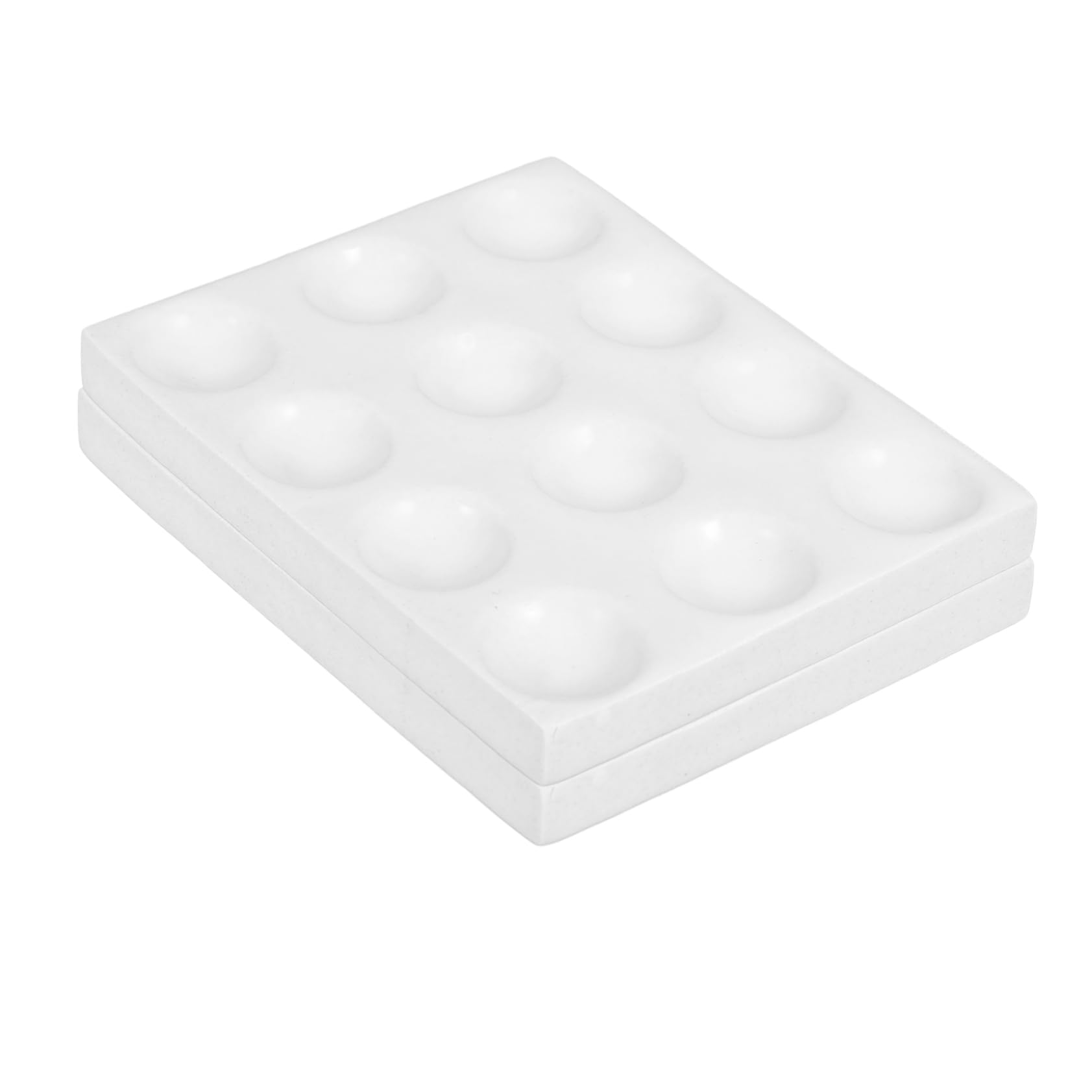 Gatuida 4pezzi Piastra Reazione Ceramica Per Esperimenti Chimici Strumento Laboratorio Versatile e Resistente All Usura Per Operazioni Di Reazione e Analisi