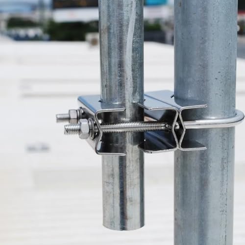 Bügelschrauben, U Bügel, Bügelbolzen, 4 Stück U Bolzen, U Schrauben, Geeignet zur Befestigung von Rohren Oder Mechanischen Armaturen, Einsetzbar als Rohrsicherungsringe, M8, 40 mm x 100 mm