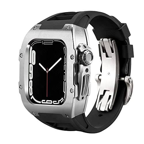 Boîtier Apple Watch 44mm en fibre de carbone et acier couleur SB
