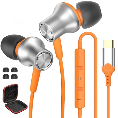 Cuffie USB C per iPhone 17 Pro Max, 16 Plus 15 Pro Cuffie con...