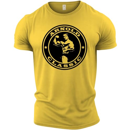 GYMTIER Camiseta Culturismo Hombre - Arnold Classic - Top Entrenamiento Gimnasio