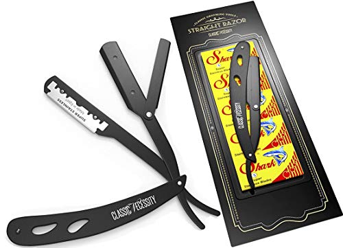 Classic Necessity Professional Barber Straight Edge Razor | Pack of 100 Single Edge Premium Blades, Salon Quality 100 Percent Stainless Steel Blades for Hair Enthusiasts, Salons and Barbers
